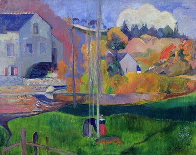 Paesaggio della Bretagna: il mulino di David, 1894 da Paul Gauguin
